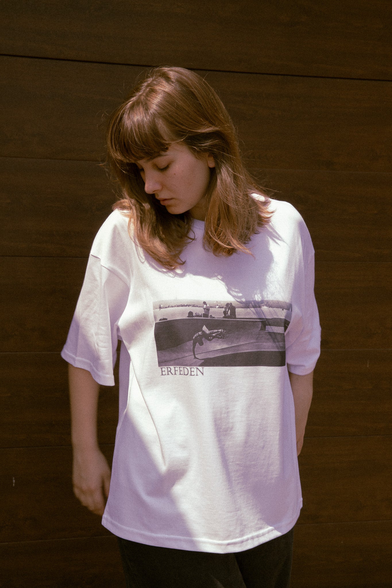 T-shirt Erfeden venice beach white