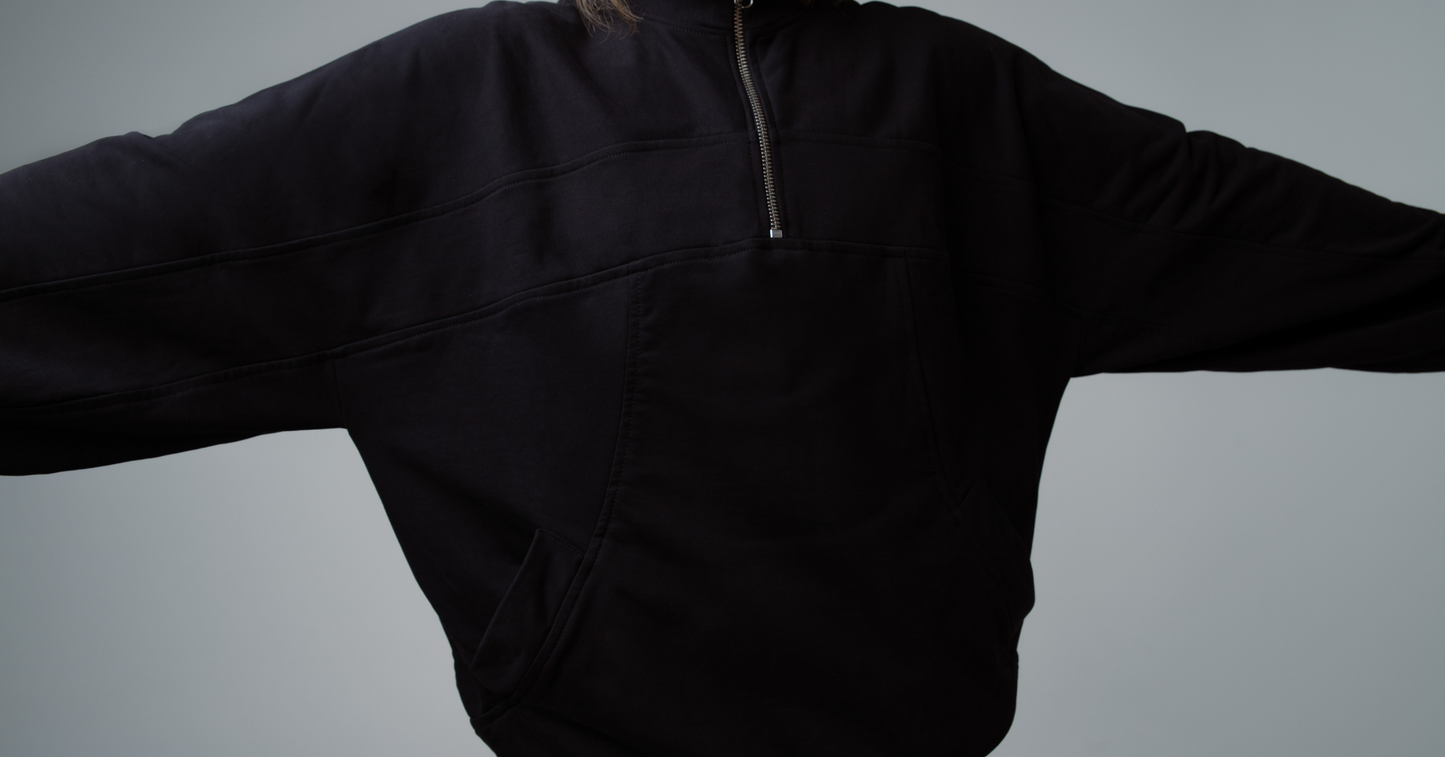 Half Zip Hoodie ERFEDEN Backlogo